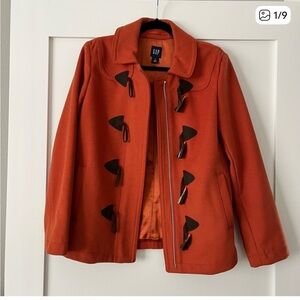 GAP Orange Toggle Coat